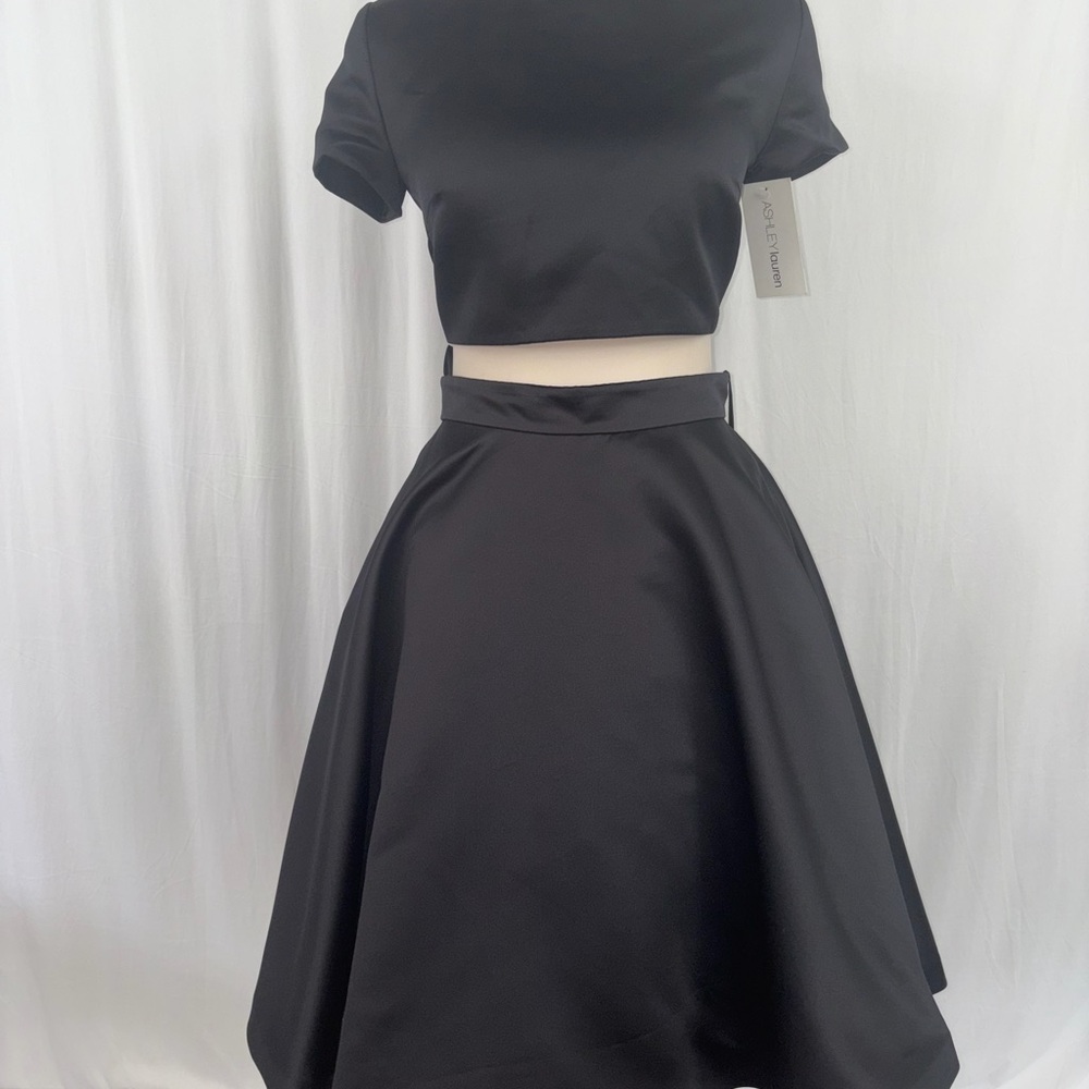 Chic Black Skirt Set